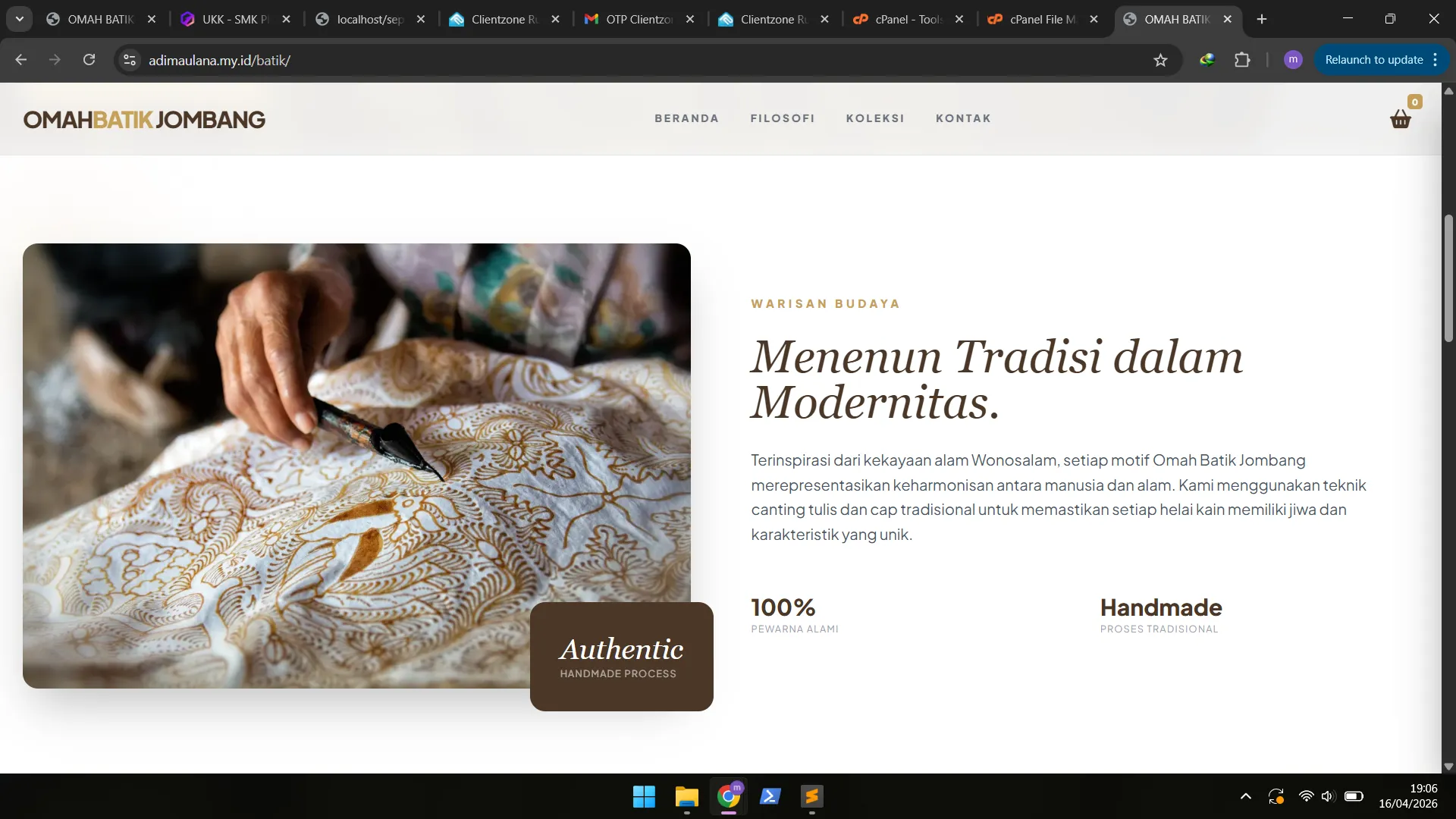 Website E-Commerce Batik